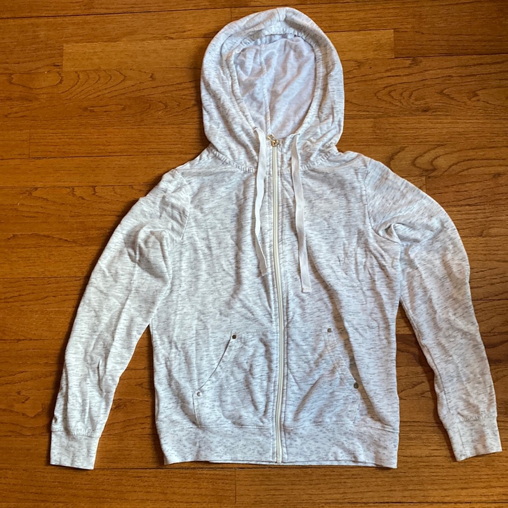 Made for life white jacket with grey spots size medium. Excellent condition.